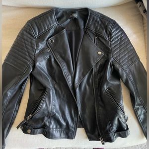 TOP SHOP FAUX LEATHER JACKET